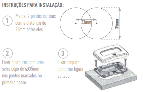Tomada Para Móveis Acabamento Branco