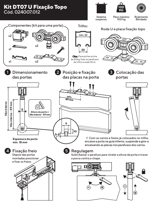 Sistema Para Porta De Passagem De Toni (DT 07)
