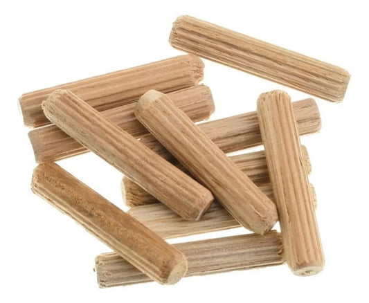 Cavilha de madeira 8 x 30 para montagem de móveis pacote com 100 unid