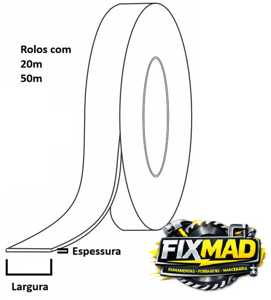 Fita de Borda Padrão Placas do Brasil - Manteiga de Cacau - TABONE