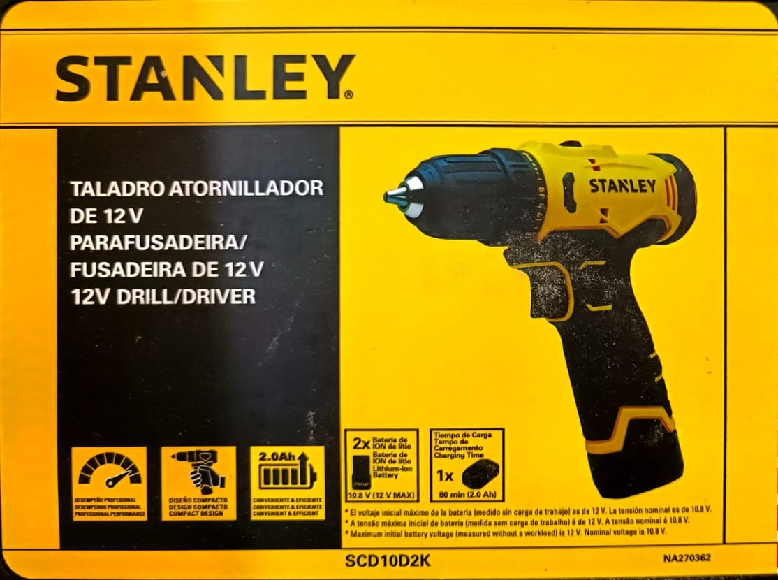 Kit Parafusadeira/Furadeira 12V - 3/8" (10mm)