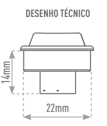 Interruptores Bolinha Branco - Com Chicote