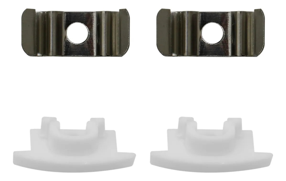 Perfil Calha de Led Preta Para Embutir - 2 Metros