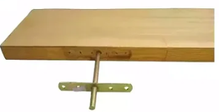 Suporte Invisível para Prateleiras - Espigão Modelo com Abas