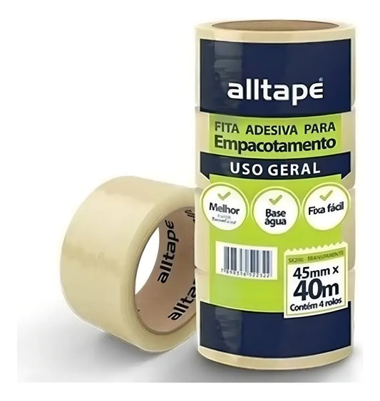 Fita Adesiva Alltape - Transparente - Unidade