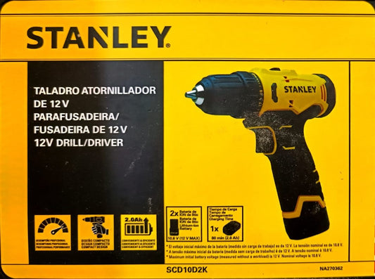 Kit Parafusadeira/Furadeira 12V - 3/8" (10mm)