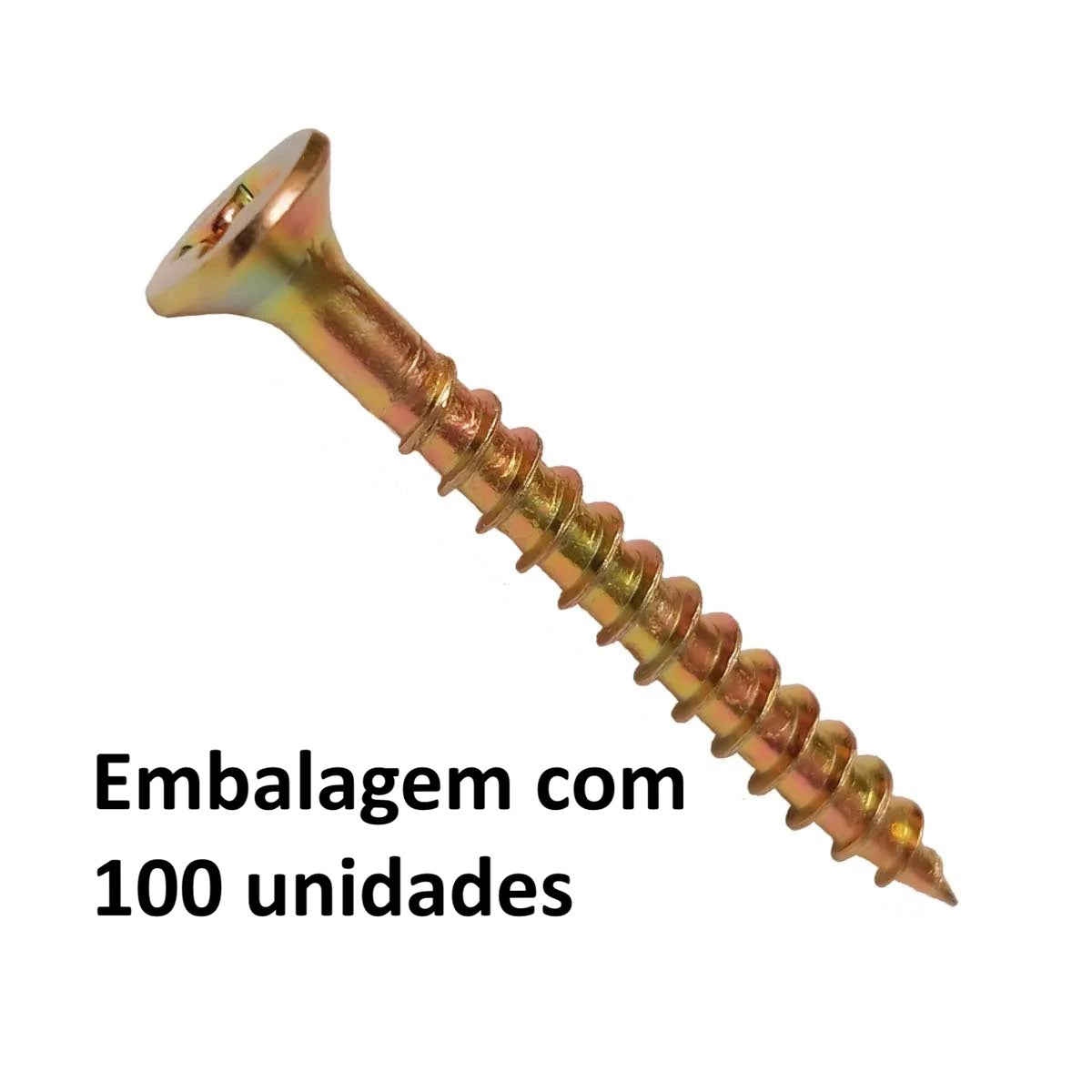Parafuso Chipboard CH PHS - 100 unidades