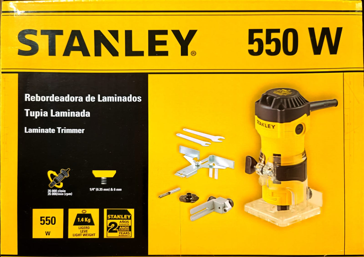 Tupia Para Laminados 550W - Stanley