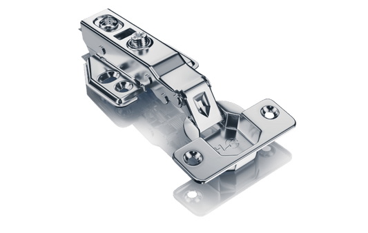 Dobradiça Pistão Inox Reta HD Clip-on (Com Amortecedor)