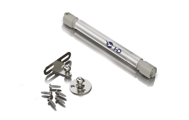 Pistão A Gás Inverso Cinza