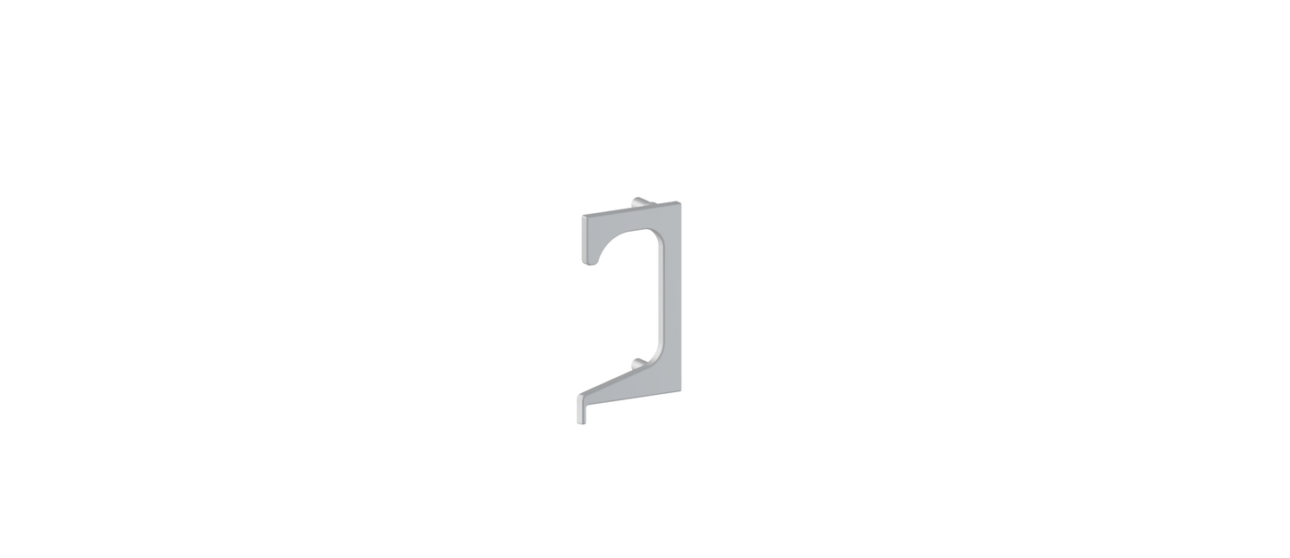 Ponteira Para o Puxador Gola Para MDF de 15mm - Venda Em Pares