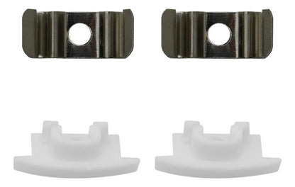 Perfil Calha de Led Preta Para Embutir  - 2 Metros