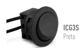 Interruptores Bolinha Preto - Com Chicote