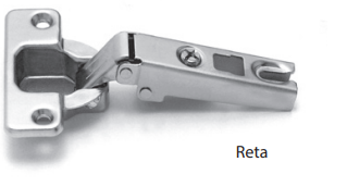 Dobradiça Reta FGVTN Sem Mola (Para LEVE TOQUE)