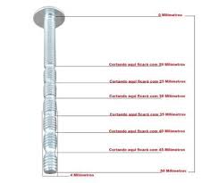 Parafuso para Puxador de Porta M4 x 60mm